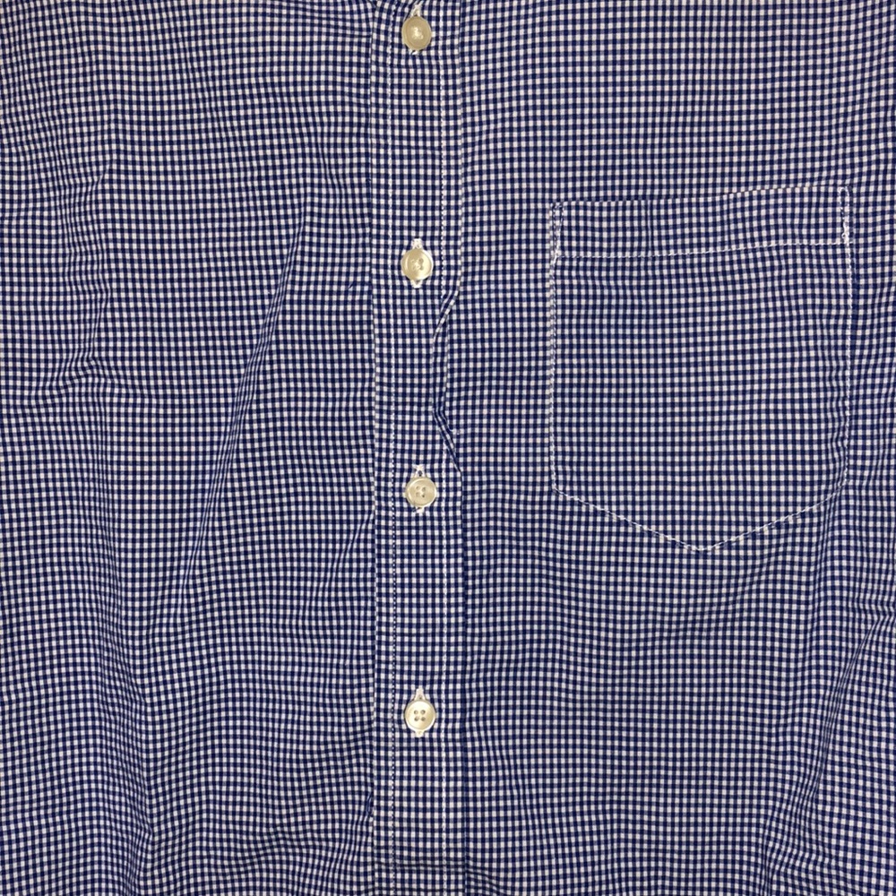 Aeo Blue Gingham Button Down - image 2